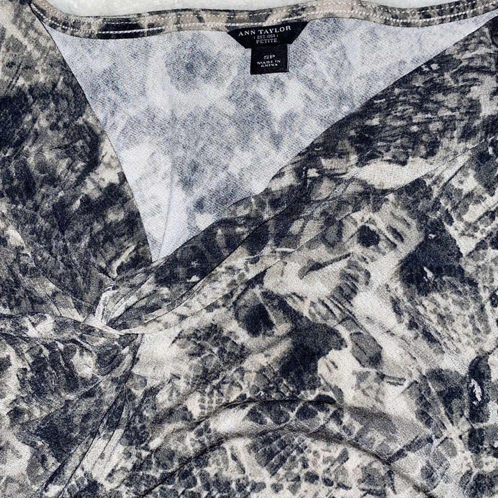 Ann Taylor Python Print Petite Tunic Top - image 3